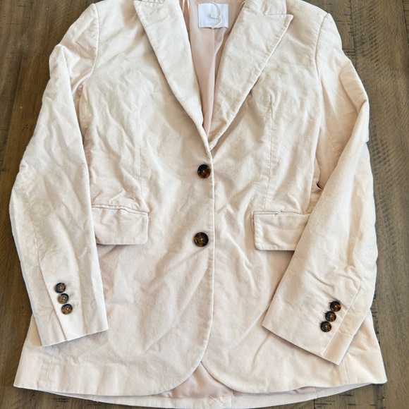 Mango pink blush Blazer with Brown Buttons - Picture 2 of 9